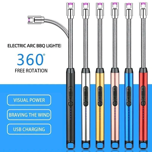 Electric Lighter 360° Rotation Usb Charging 