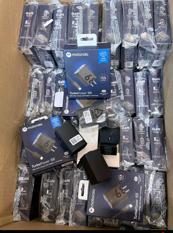 Motorola TurboPower 68w USB-C  Charger With Ganfast Tecnology 💯 Original Charger 