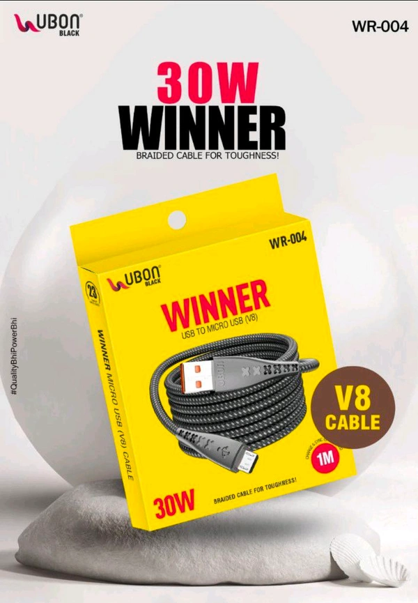Ubon WR-004 30W Winner USB TO Micro (V8) Cable 