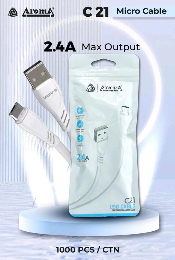 Aroma Micro (V8) Cable 2.4A  Good Quality 💯👍