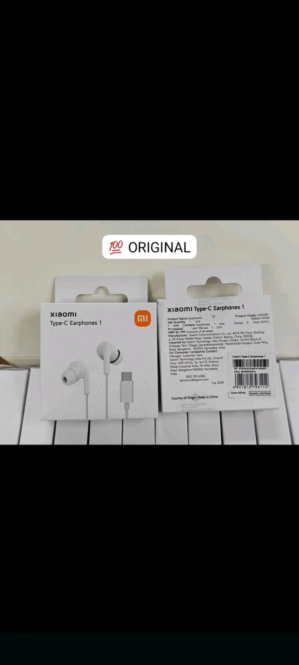 Xiaomi Type-c Earphone 1 💯 Original 
