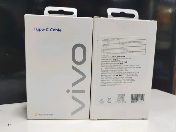 Vivo 4A Type-C Cable Original 💯 