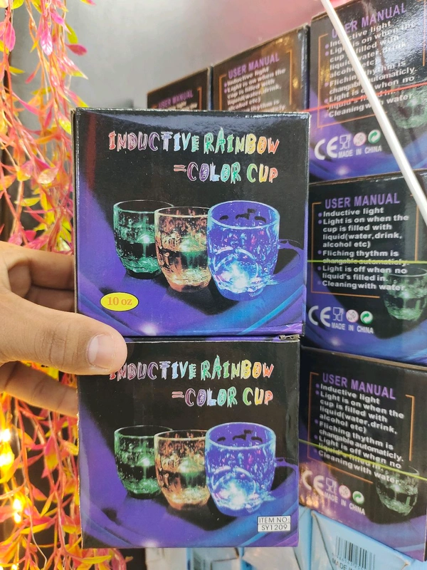 Inductive Rainbow Color Cup 💡light 🕯️