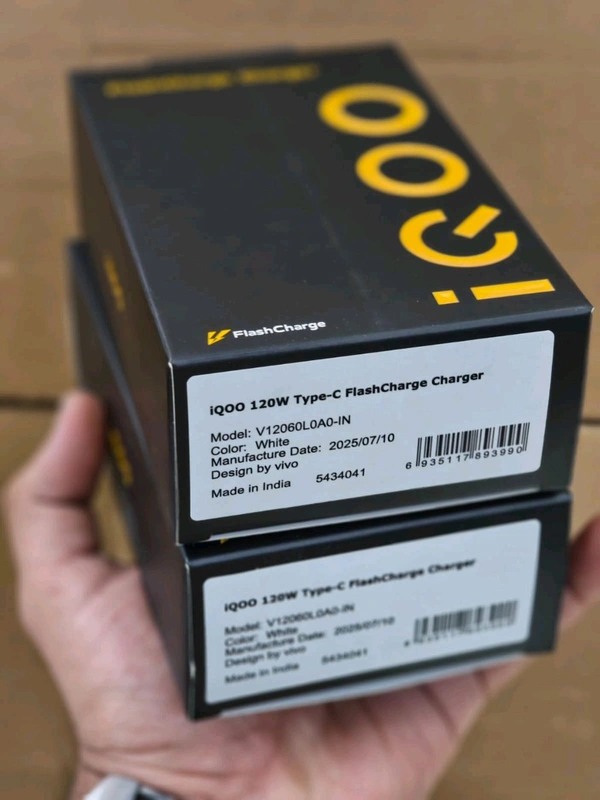 IQOO 120W Type-c Flash Charger Original 💯