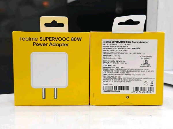 Realme 80w Supervooc Adapter Original 💯