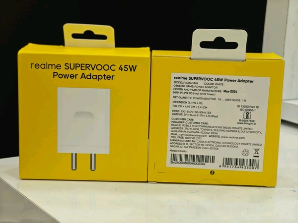 Realme 45w Supervooc Adapter Original 💯
