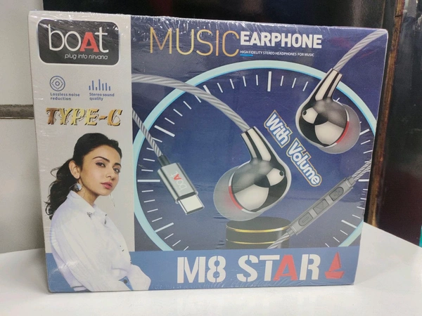 Boat M8 Star Type C Earphone ⚡💯
