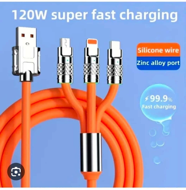 3in1 Charging Cable  120w Quantity