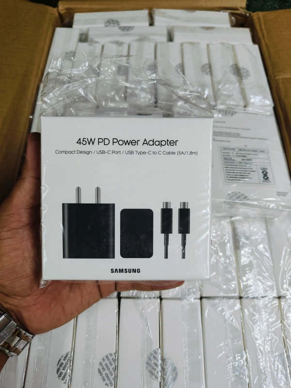 Samsung 45W 💯 ⚡ ORIGINAL CHARGER IMPORTANT PACKING FAST CHARGE SHOW ⚡⚡*
