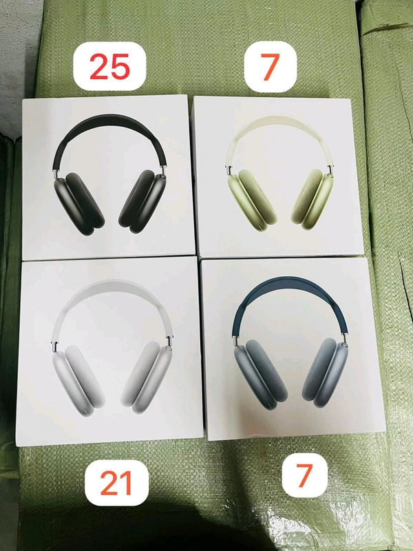 Apple Airpods Max Apple logo Pop up window Original Quality volume control up and dawn crown control 4 Different colours available Good Sound Quality Apple LoGo in Box  Aux function available• ⁠ soft cushion • ⁠ double box same company original Quality ⁠𝚃𝚈𝙿𝙴 𝙲 𝙿𝙸𝙽