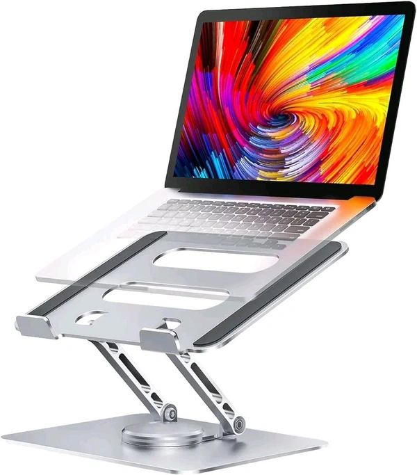 Laptop Stand with 360° Rotating Base Tabletop Laptop 