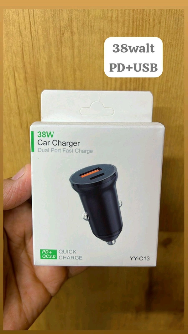 Car Charger 38w Dual Port Fast Charger 