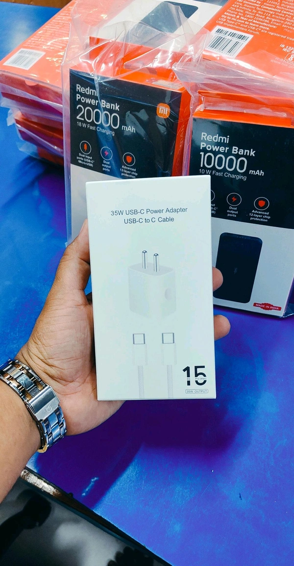 I PHONE 15  35W Original 💯 ⚡ CHARGER IMPORTANT PACKING SIDE MRP 3999*
