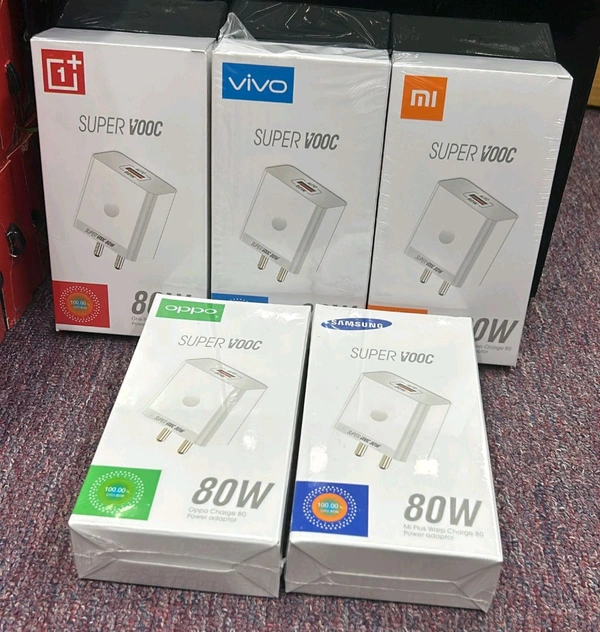 One Plus/Vivo/Mi/Oppo/Samsung 80W Fast Charger 