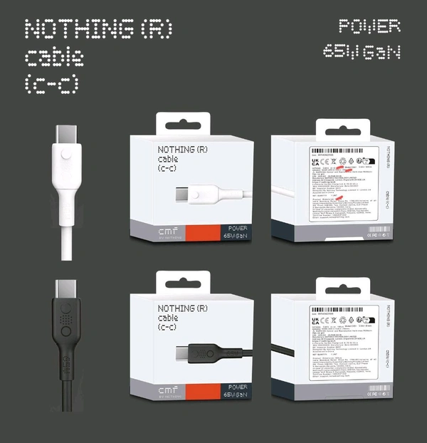 Nothing 65w C To C Original Cable 