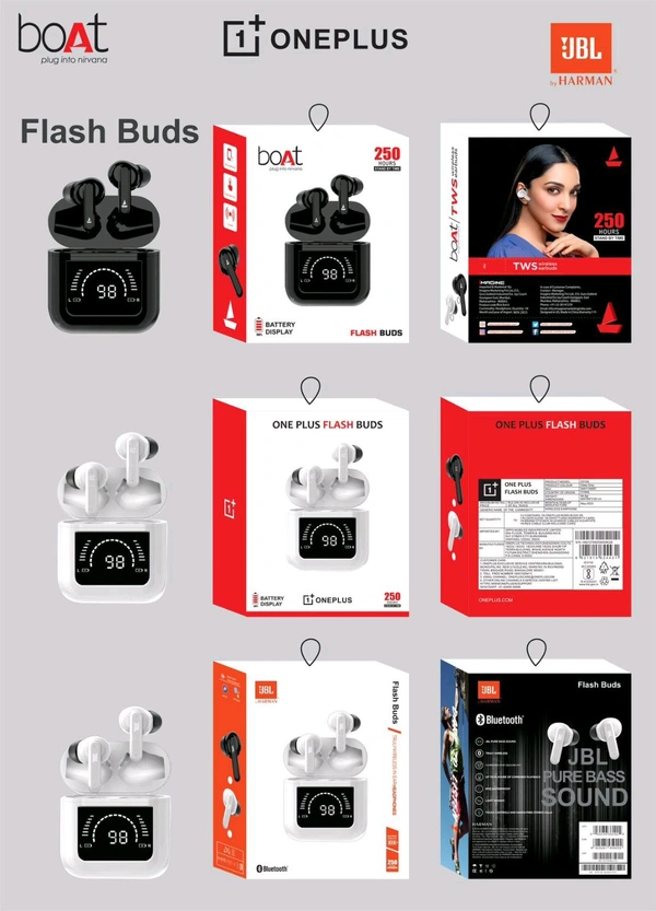 Boat/One Plus/JBL Flash Buds Display 