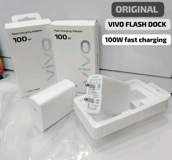 VIVO FLASH ⚡CHARGING  100W ADAPTOR fast ⚡charging PD ADAPTOR  