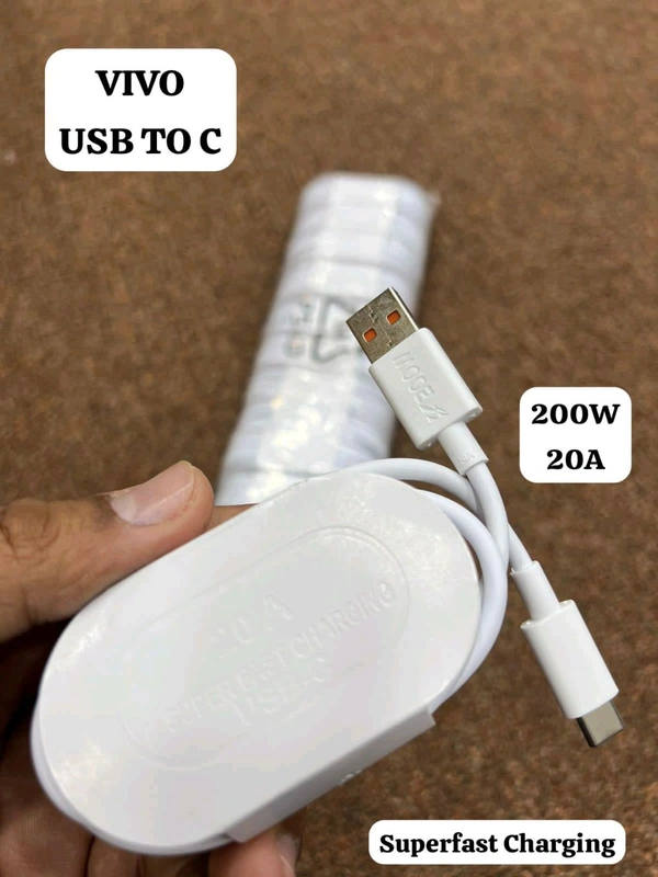 Vivo 200W USB To Type C Cable 