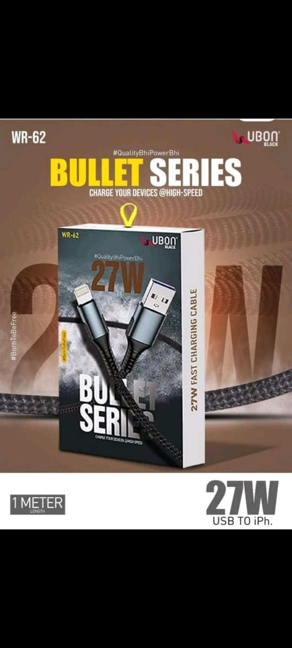 Ubon 27w Usb To iPhone Cable 