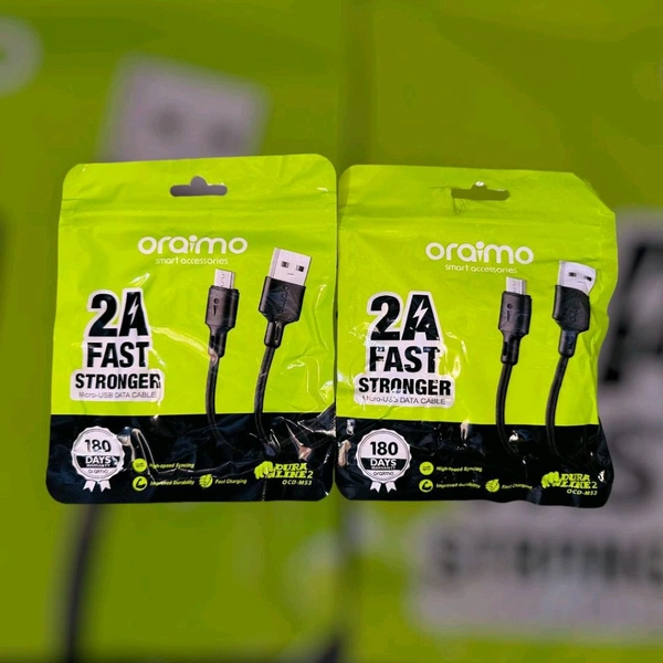 Oraimo 2a Fast STRONGER  Micro (V8) Charging Cable 
