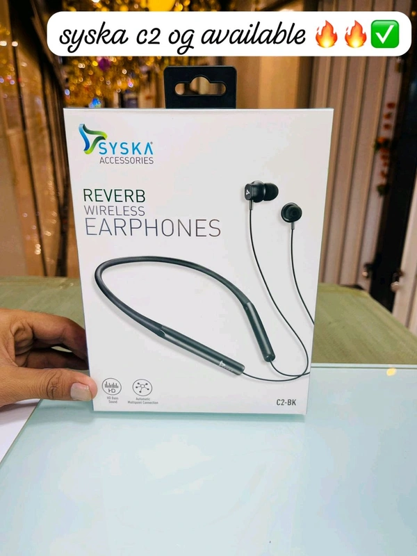 Syska C2-BK Reverb Wireless Earphones 