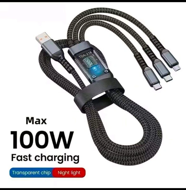 3in1 100w Cable With Cloth Cable 
