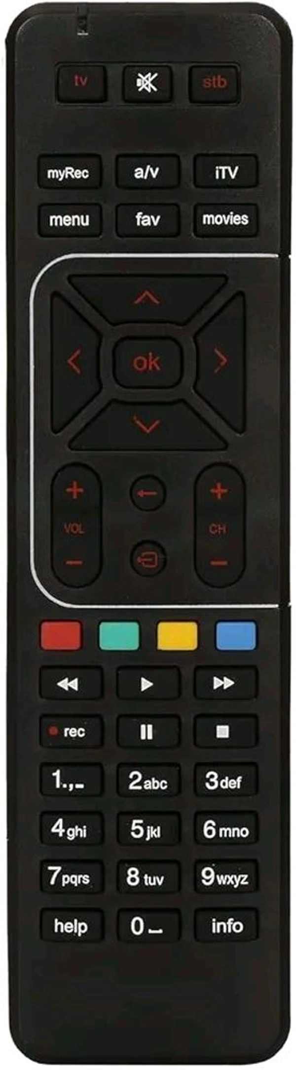 HB PLUS Compatible Remote for Airtel Xstream Digital Set Top Box [Pairing Required with TV Remote]