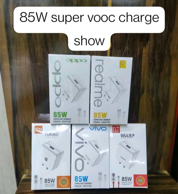 Oppo/Realme/Mi/One Plus/Vivo 85W Super Fast Charger 