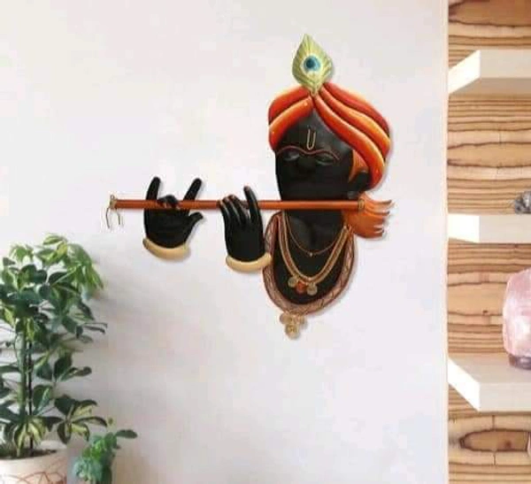 Krishna Bansuri Wallart  - 16 X 17" Inch