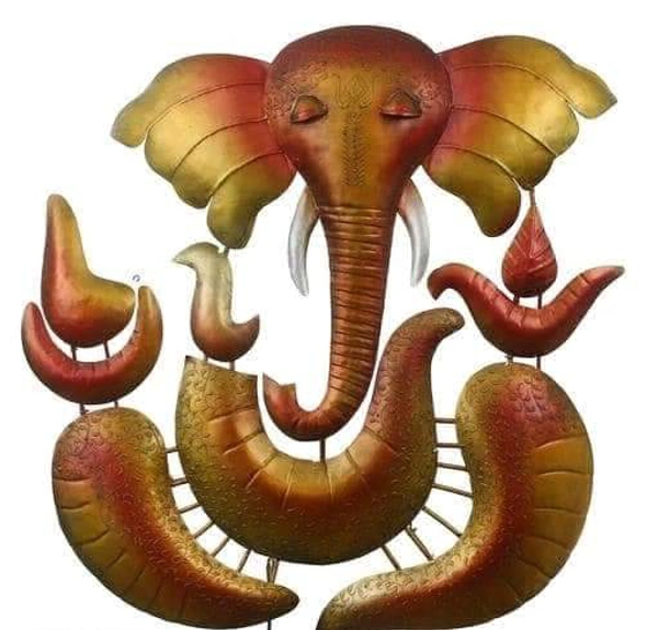 Wall Art Ganpati Bappa  - 24 X 28" Inch