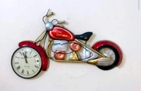Wall Clock Bike  54012 - Red, 16 X 27" Inch