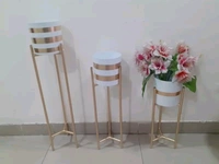 White Pots With Stand 505060