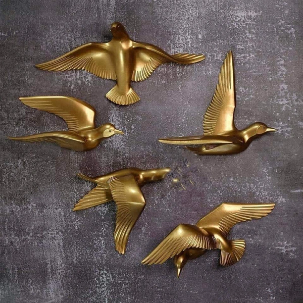 Bird's Set Of 5pc - Gold