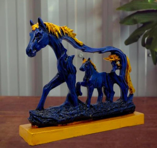 Showpiece Blue Horse 