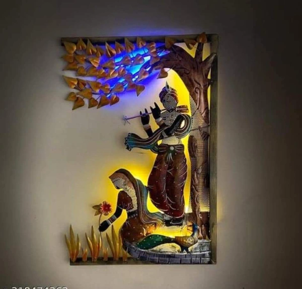 Radha Krishna Wall Art  - 22 X 31" Inches