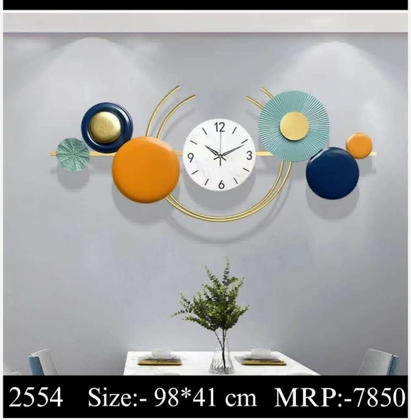 Wall Art Clock  - Size: 98x41