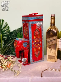 Elephant Spirit Bottle Box - Size L4.5 W7 H13 Inches