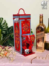 Elephant Spirit Bottle Box - Size L4.5 W7 H13 Inches