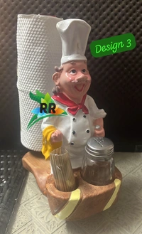 Chef Figurine Tissue Roll - 10 Inches