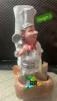 Chef Figurine Tissue Roll - 10 Inches