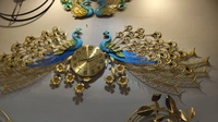 Peacock Wall Hanging Clock  - 65x24 Inch