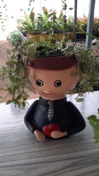  Sweet Girl And Boy Pots  - Size 10.5 Inch