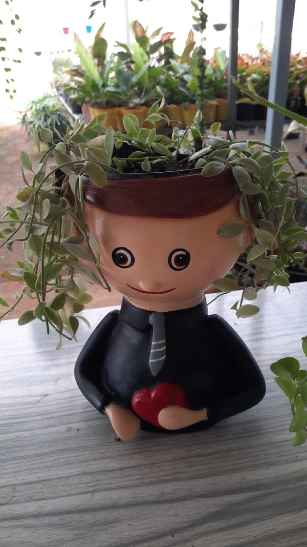  Sweet Girl And Boy Pots  - Size 10.5 Inch