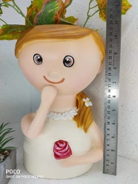  Sweet Girl And Boy Pots  - Size 10.5 Inch