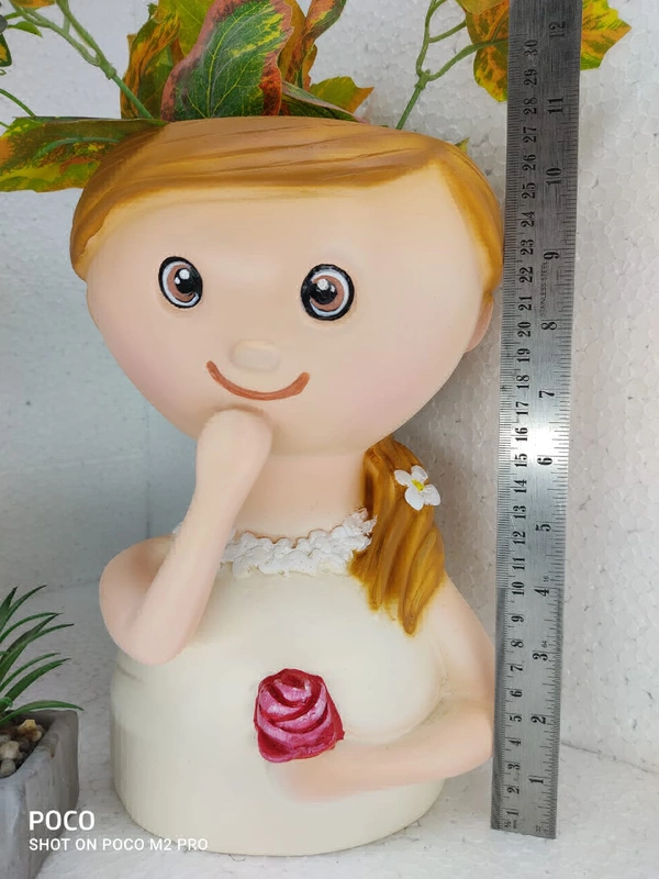  Sweet Girl And Boy Pots  - Size 10.5 Inch