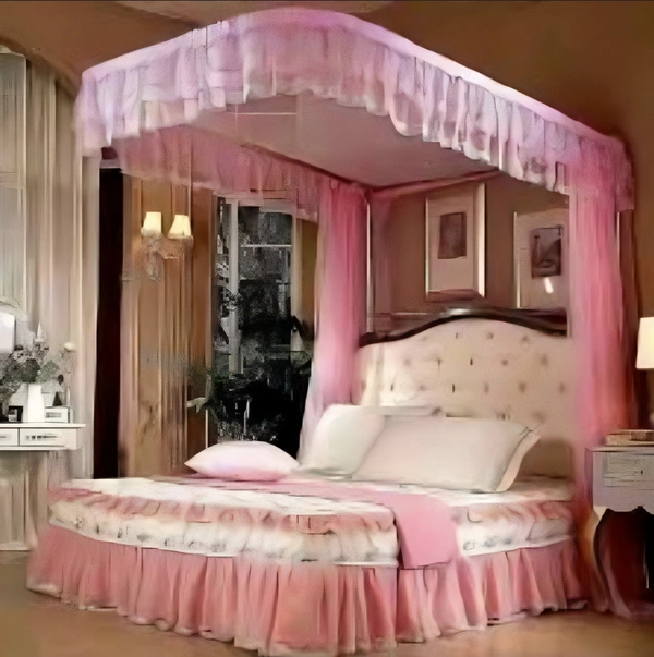 Bedsheet Set Soft Fabric  - Double Bed, Pink Flamingo