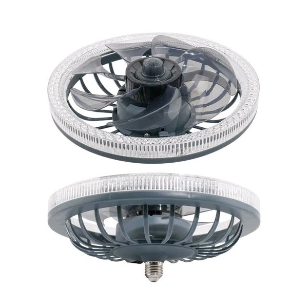 Fan Light With Remote Control Led Fan Model 542414ds - Black, 310*130mm