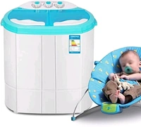Portable mini Washing Machine Semi Automatic  - White, 4kg