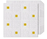 Natural White 3D Wallpaper Tiles  60 Piece Pack  - Mai Tai, Size 2x2ft