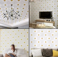 Natural White 3D Wallpaper Tiles  60 Piece Pack  - Mai Tai, Size 2x2ft